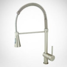 FC-807 Solid Stainless Steel Drop Down Sprayer Kitchen Faucet 